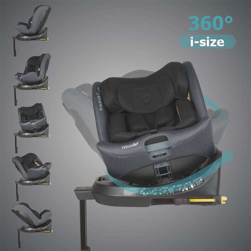 Autosedačka i-Size 40–150 cm Coccolle Ario Anthracite