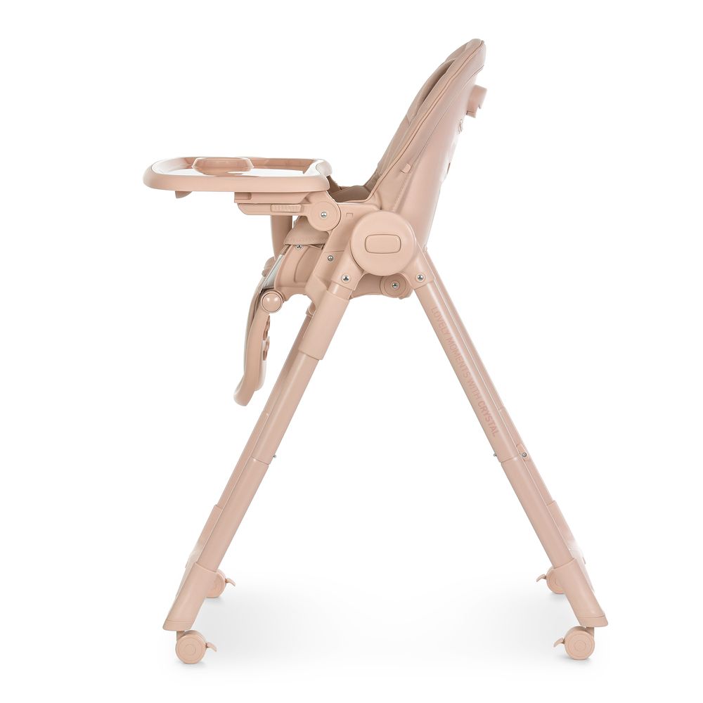 Dětská rostoucí jídelní židlička El Camino Crystal Nude pink