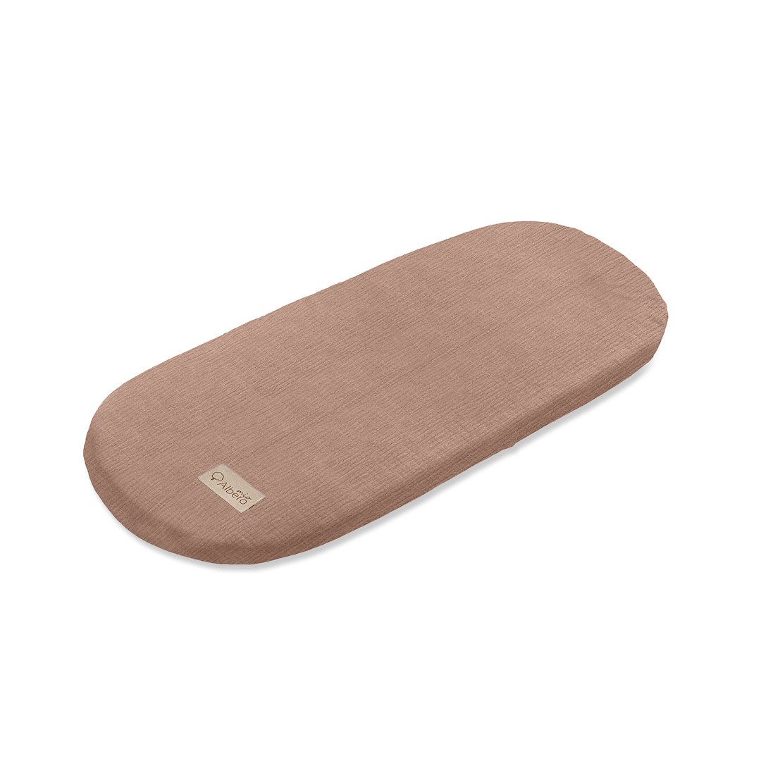 Sada mušelínových prostěradel do kočárku – Vintage Teddy & Caramel (2 ks)