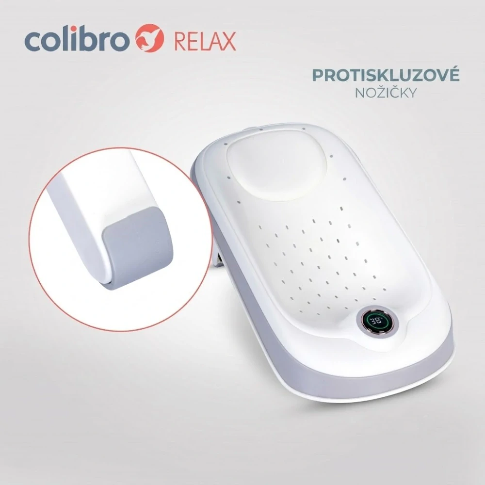 Skládací lehátko do vany COLIBRO RELAX s teploměrem