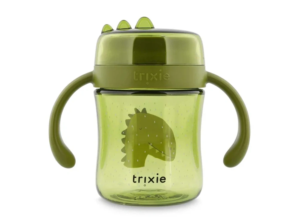 Učící tréninkový první hrneček 360° Trixie Pan Dinosaurus (zelený)