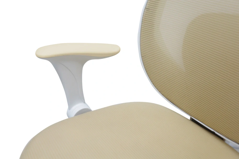 Dětská ergonomická otočná židle k psacímu stolu s podnožkou - béžová