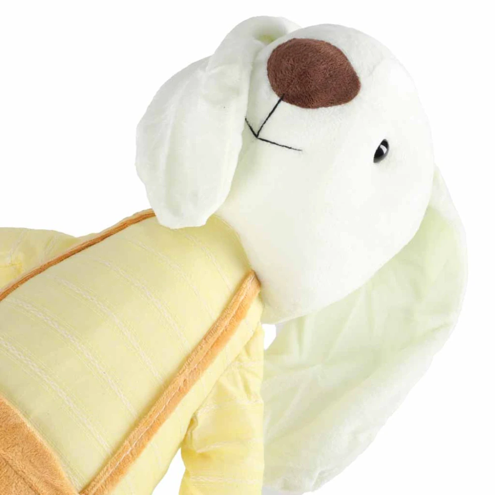 Roztomilý plyšový králíček ve žlutých kraťásech 70cm