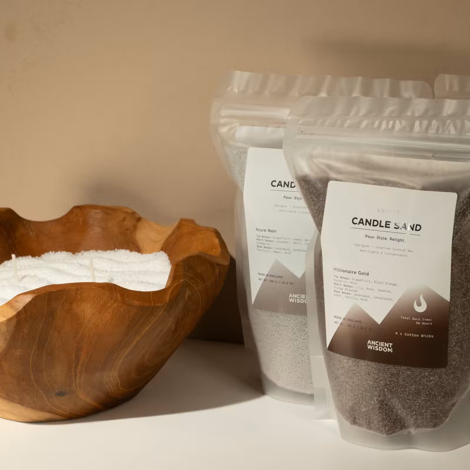 Vonná Písková Svíčka Creame - Regent Polo 300g