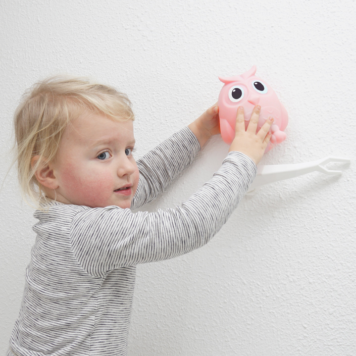 NOVINKA - Dětská přenosná LED lampička Sovička bílá