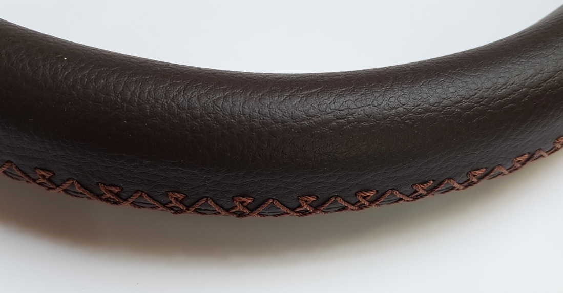 ND_ rukojeť na kočárek potažená Eco kůží - hnědá 45-46cm madlo