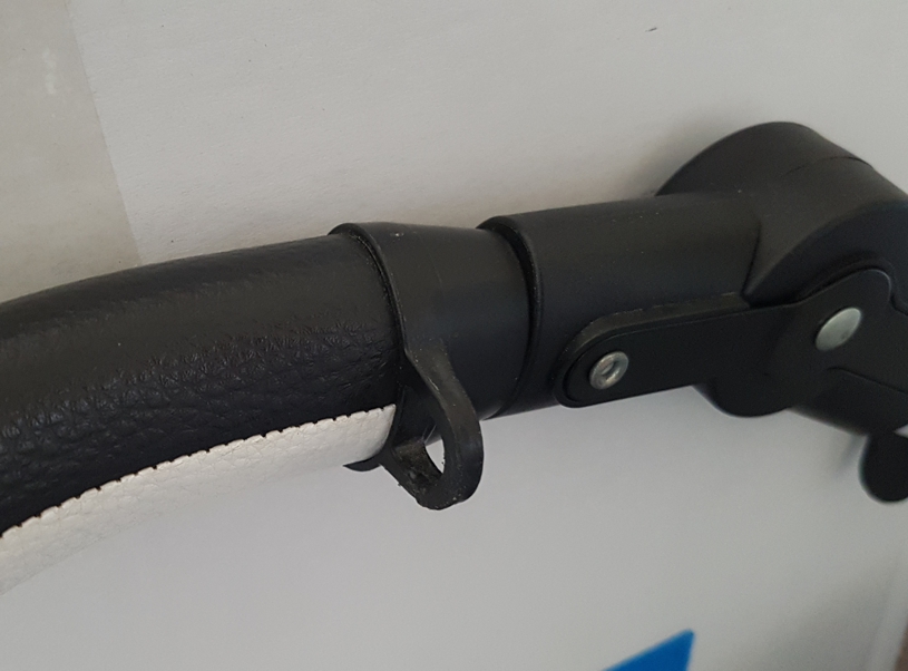 ND_držák na tašku na madlo - boční - černý - SADA