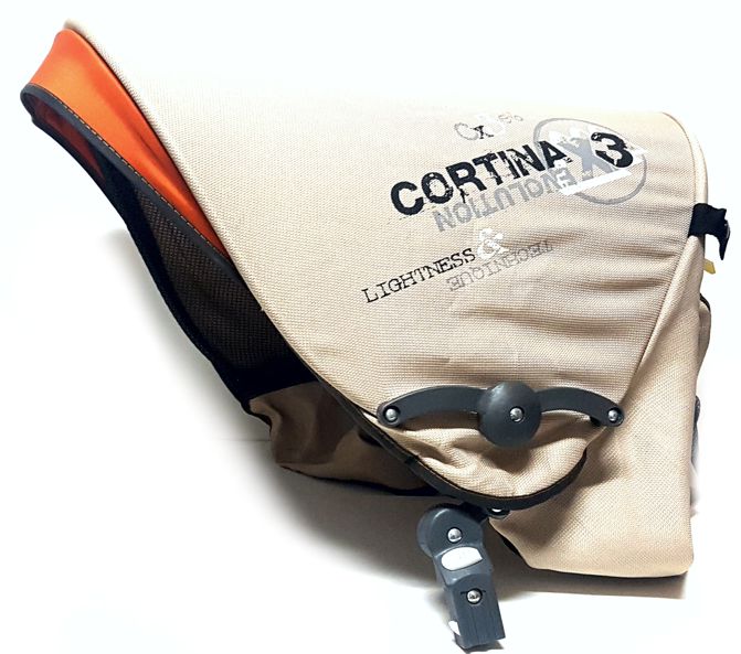 ND_ rohatka na kočárek Cortina X3 - kompletní včetně nýtů  - pravá strana