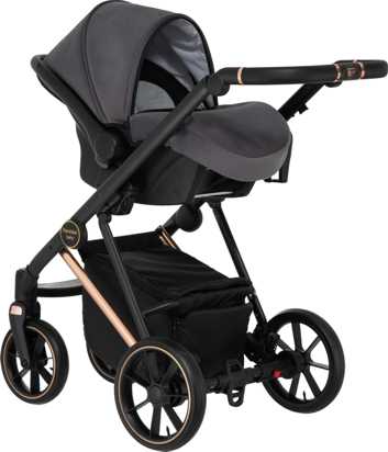 Kombinovaný kočárek Paradise Baby VR - grey 01