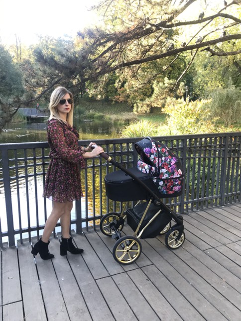 Kombinovaný kočárek Musse Dark Rose 2v1 měděný