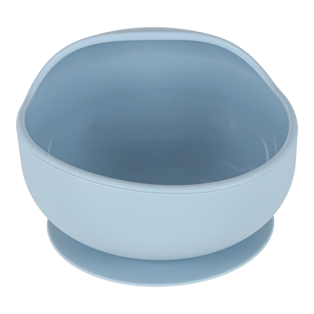 Jídelní silikonová sada 9-dílná pro děti KRAB modrá