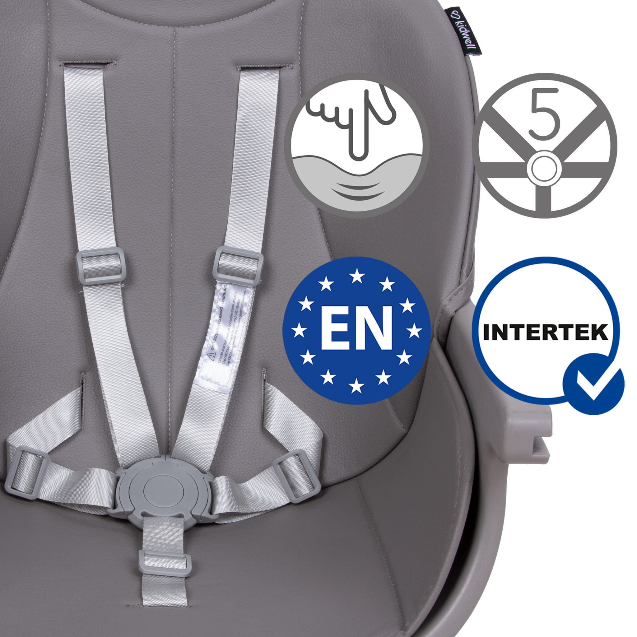 MULTIFUNKČNÍ ŽIDLIČKA EATAN WOOD 4V1 GREY