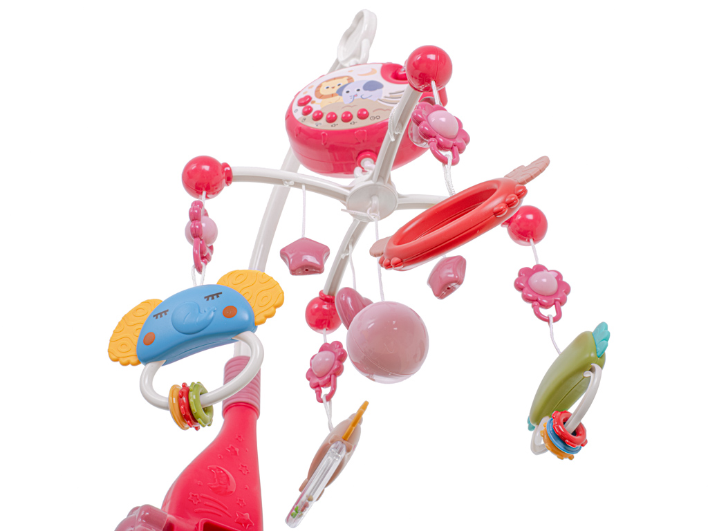 Kolotoč nad postýlku s projekcí a 40 melodiemi s dálkovým ovládáním -modrý