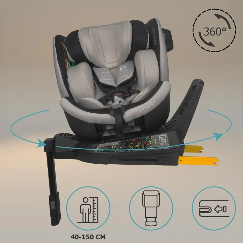Autosedačka 0-36 kg 360° otočná Coccolle Mago Jet black