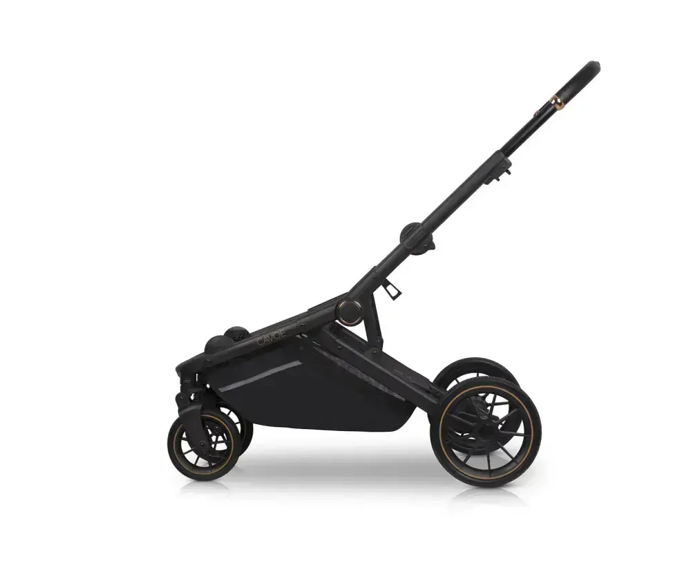 Kočárek pro dvojčata sourozenecký CAVOE Avec Boho Green