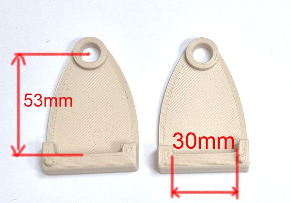 ND_Zajištění polohování bočnice postýlky 53x30 bílá sada větší