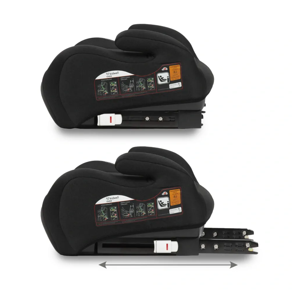 PODSEDÁK S I-SIZE KIDWELL OVAN BLACK s isofixem