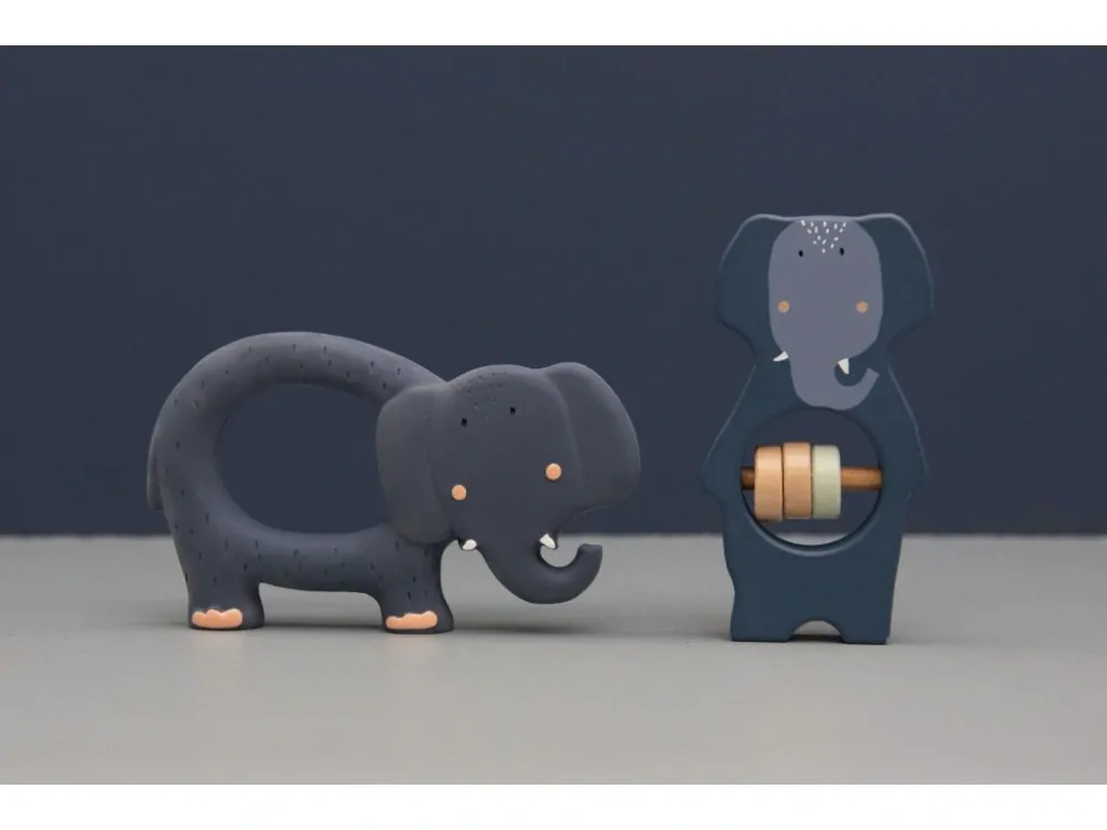 Kousátko ze 100% přírodního kaučuku MRs. Elephant - Slon