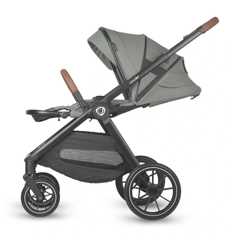 Kočárek Coccolle ASPEN 2v1 travel system moss green + autosedačka 0-13kg KNOX