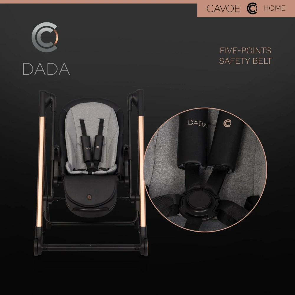 Elektrické houpátko a jídelní židlička Cavoe Dada Meteorite 2v1