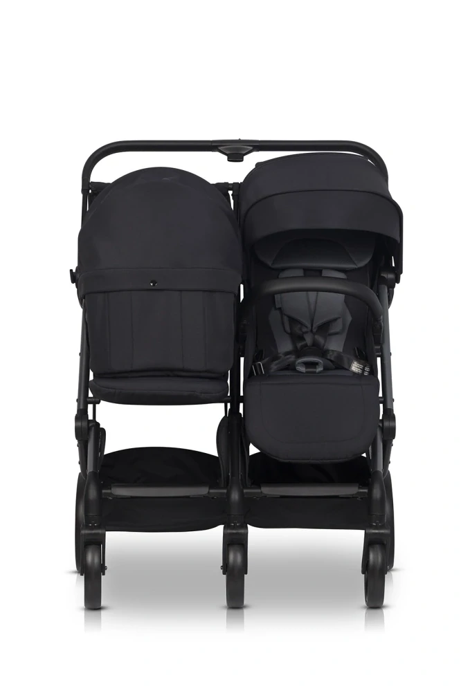 Kočárek sourozenecký EasyGo Echo Ebony Black