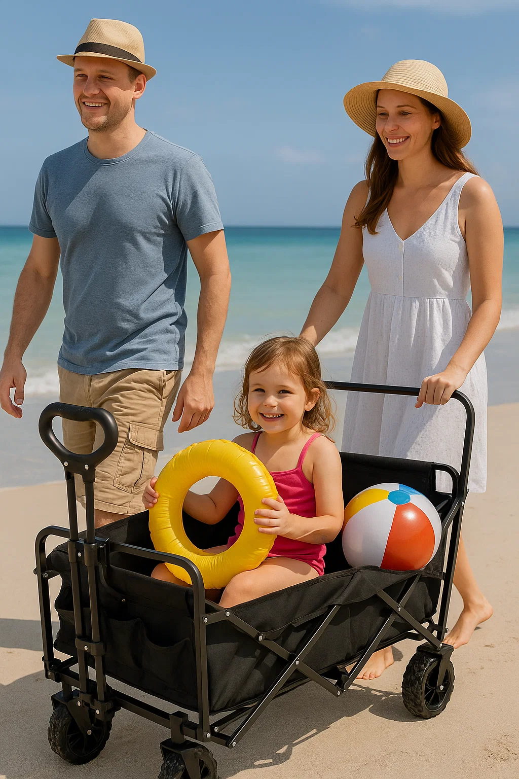 PŮJČOVNA - Turisticky vozík skládací na pláž