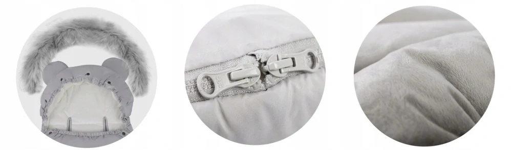 Zimní fusak ELMI světle šedý