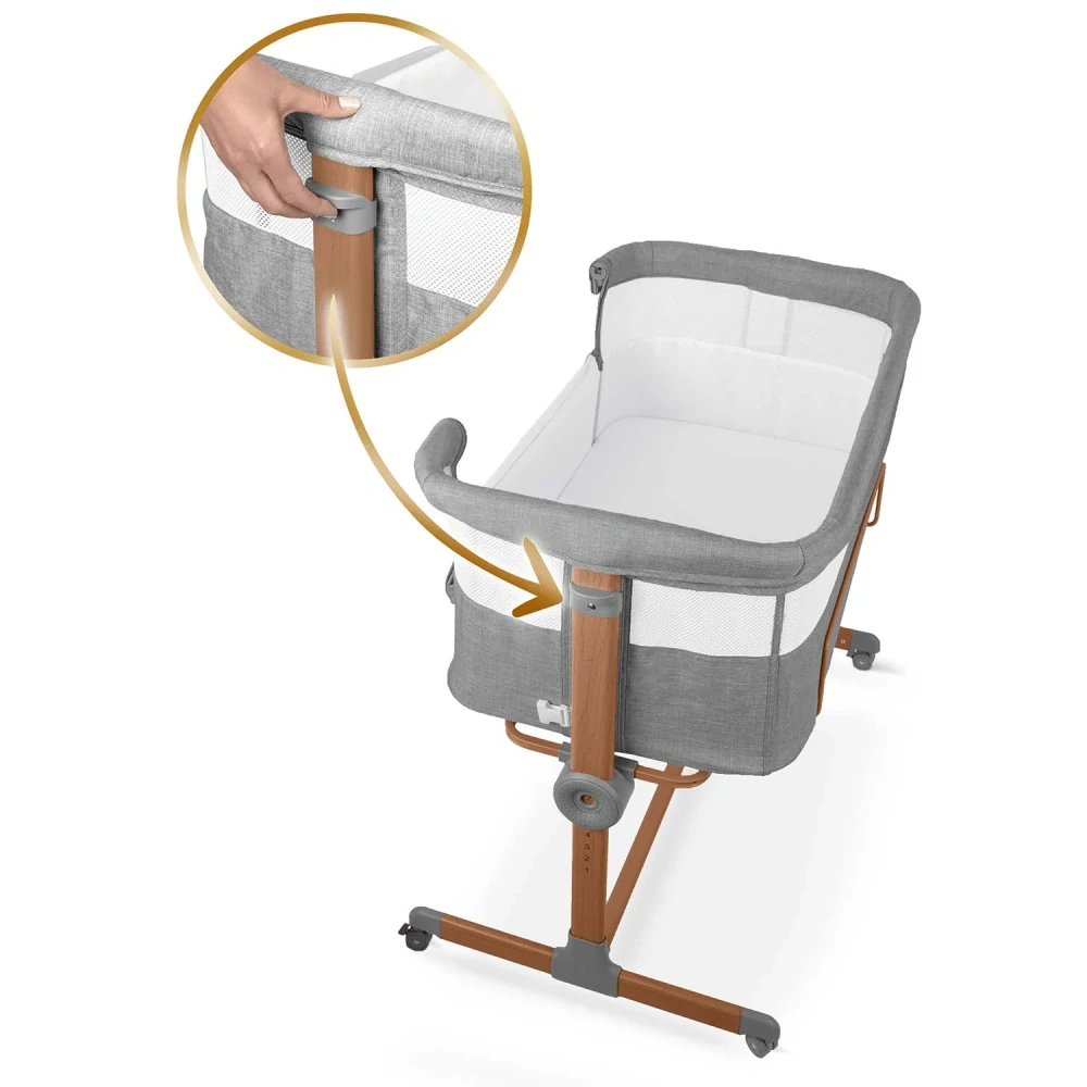 Dětská postýlka Nukido 0-5 měsíců - grey