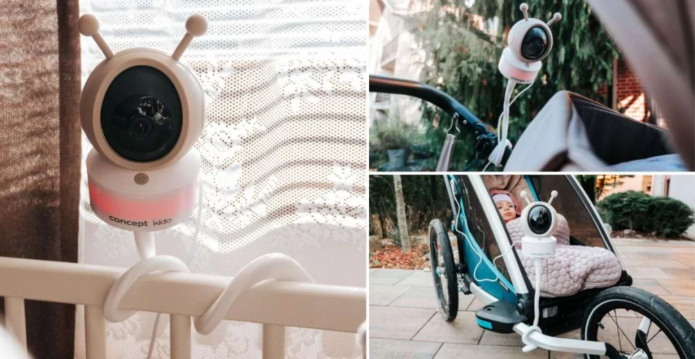 Dětská chůvička s kamerou a LED osvětlením CONCEPT KIDO KD5010