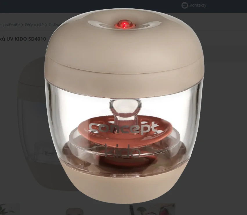 Sterilizátor dudlíků UV CONCEPT KIDO SD4010