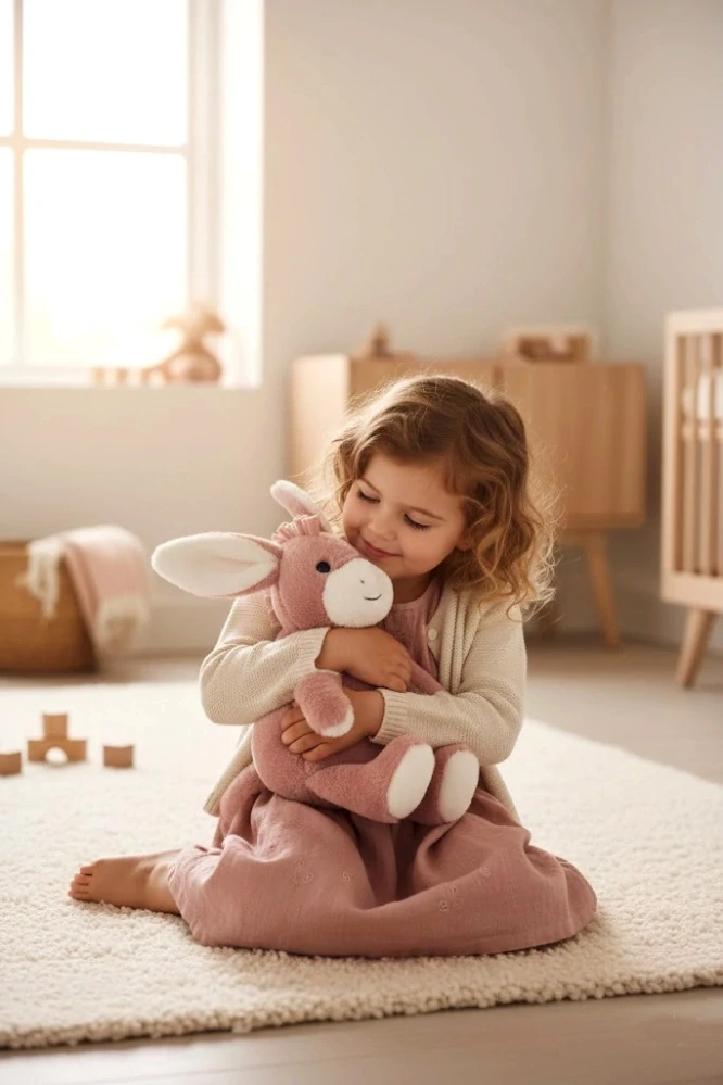 Plyšový Oslík Emmi růžový 28cm 