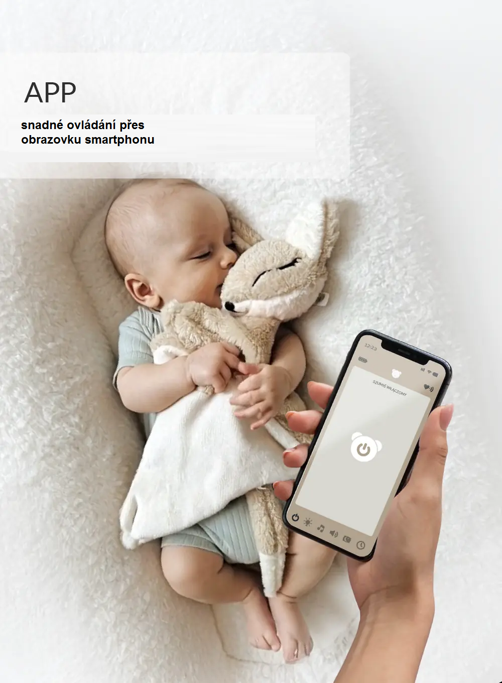 MyHummy DOUDOU Fox 7 v 1 s lampičkou a APP