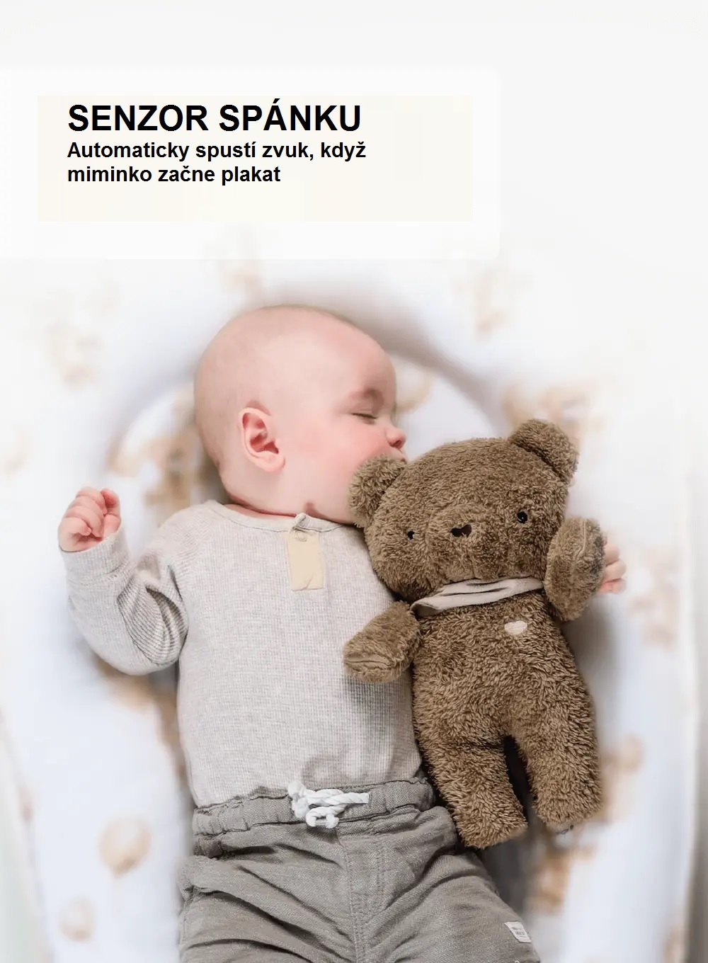 MyHummy Medvídek browen 7 v 1 s lampičkou a APP