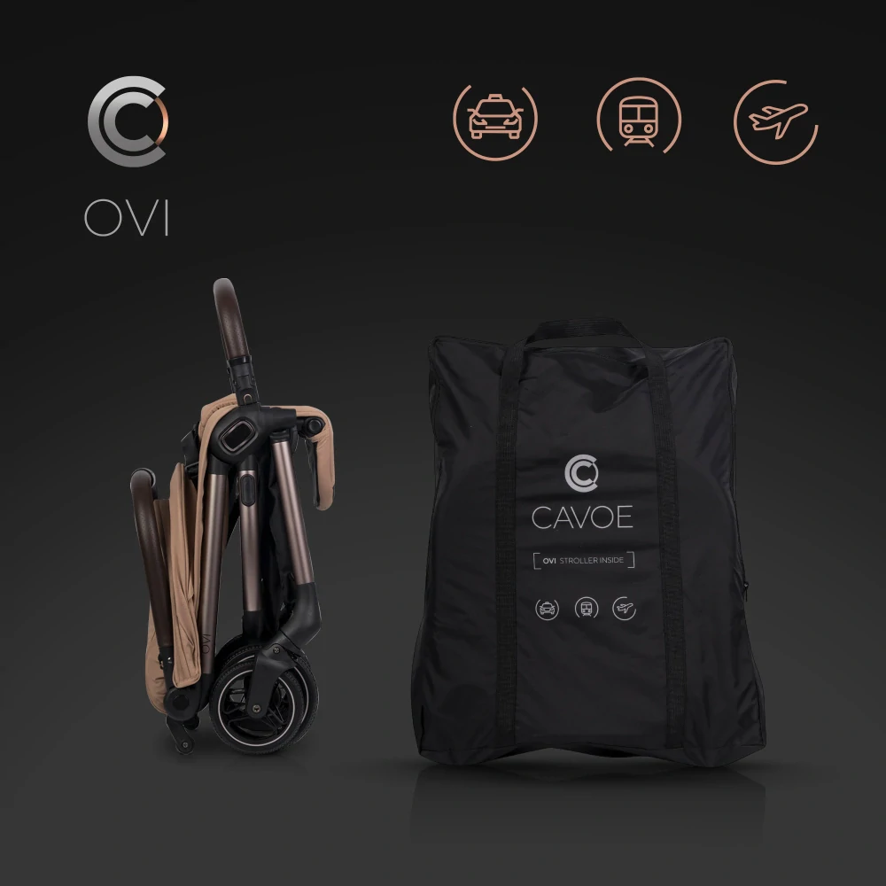 Cestovní kočárek CAVOE OVI Mocca