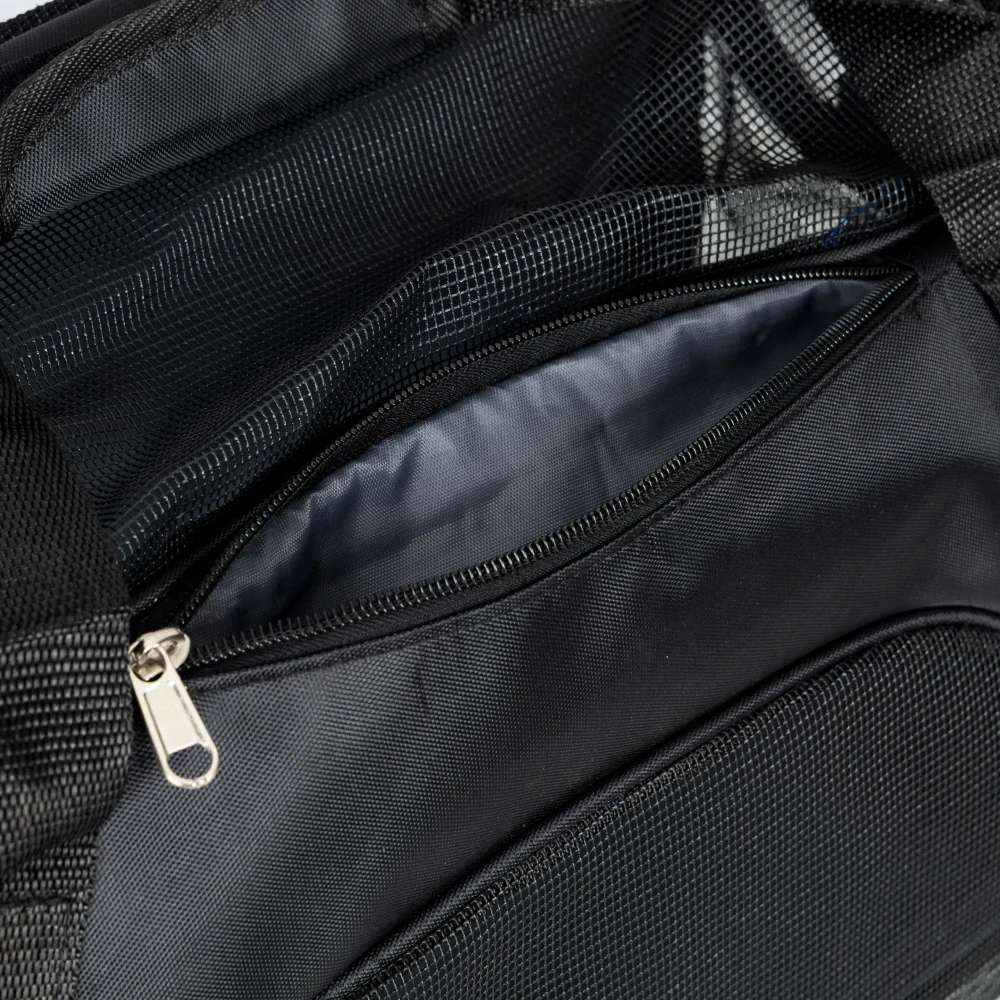 Cestovní přepravní taška Petsi pro psy a kočky – Černá, nosnost 12 kg