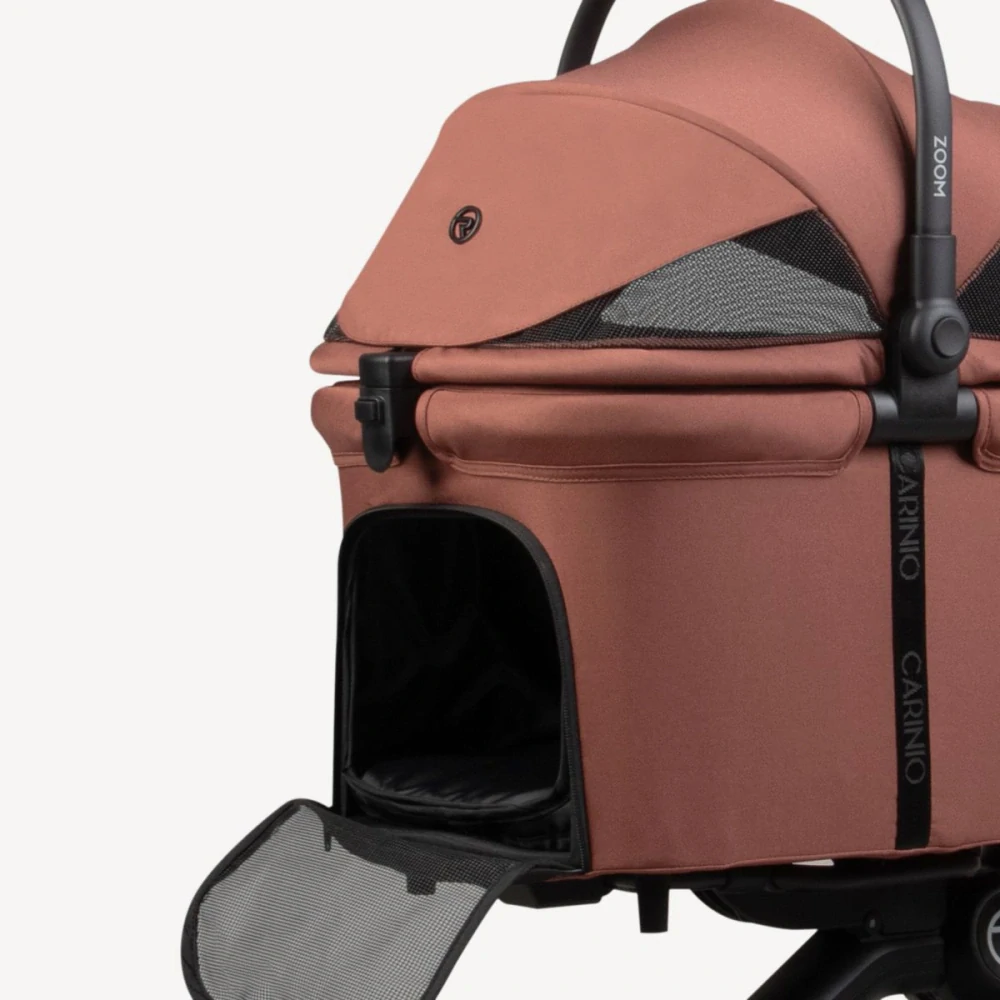 Luxusní kočárek Carinio Zoom Terra Pet S AUTOM/ZOOMEM/TERRA