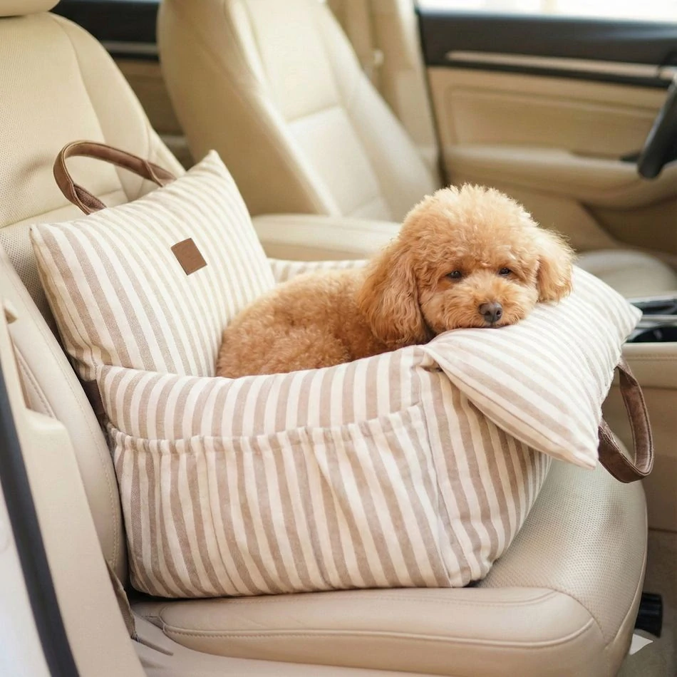 CARINIO VOYAGER 3v1 sand beige - Pelíšek, transportér, autosedačka pro zvířata