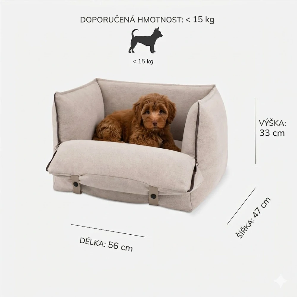 CARINIO ODYSSEY Ice 2v1- Autosedačka a pelíšek pro psy 