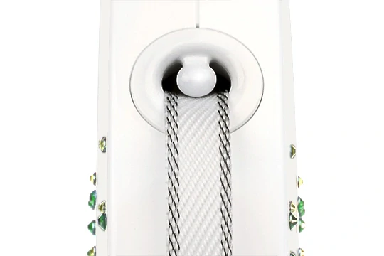 Luxusní samonavíjecí vodítko Flexi Splash Leaf S 3m – Swarovski edice perleťová bílá