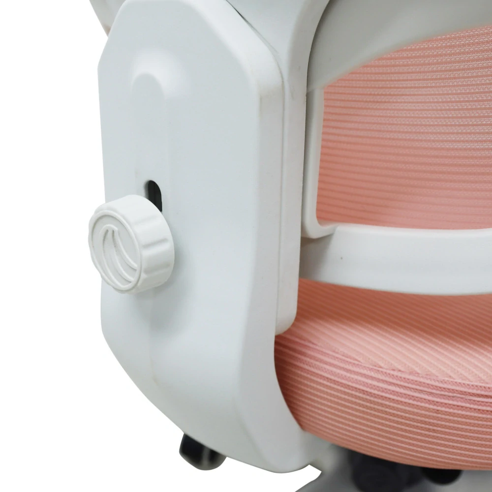 Dětská ergonomická otočná židle k psacímu stolu s podnožkou - růžová