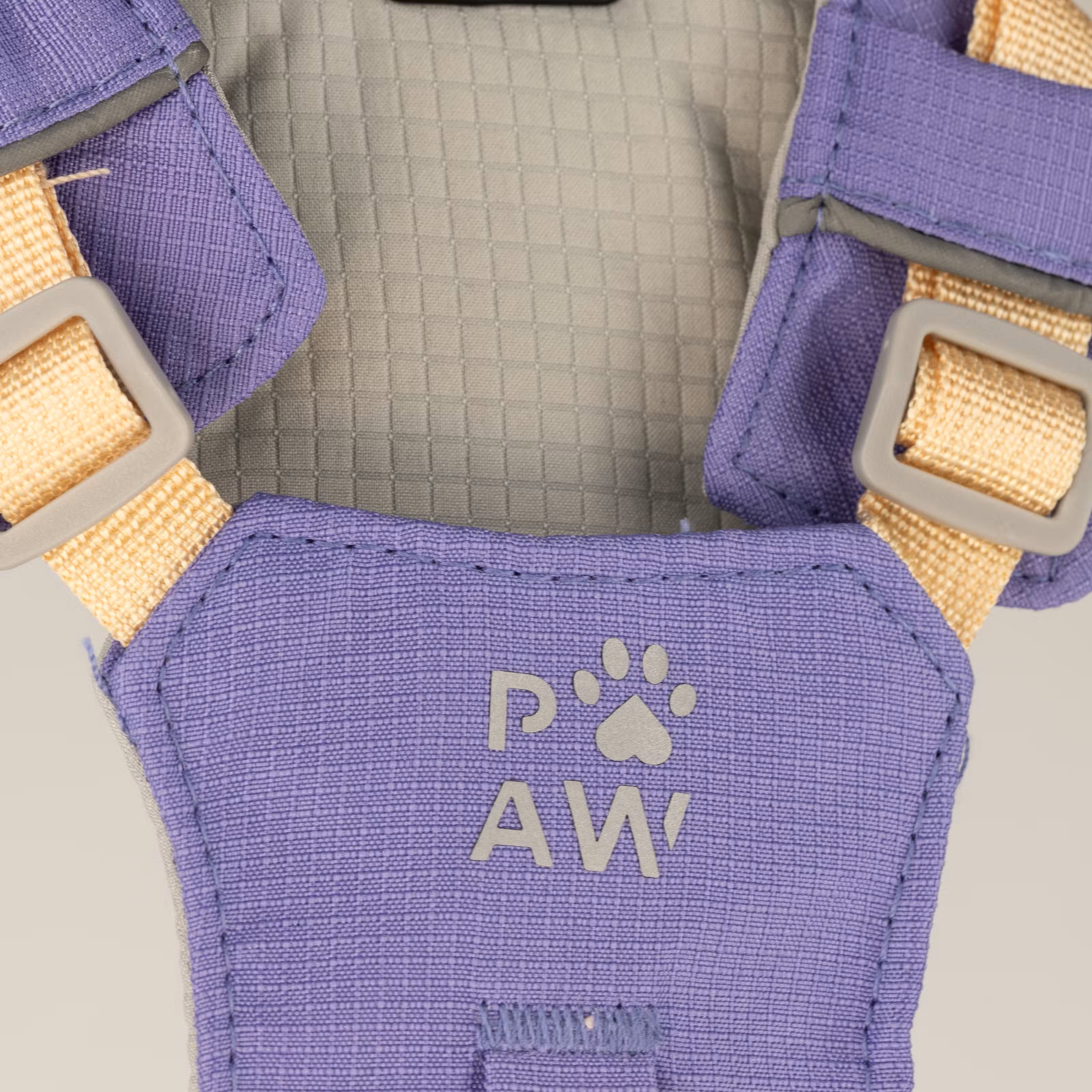 Ergonomický psí postroj P-AW Guardian přívěskem z ametystu - S (4-8 kg)