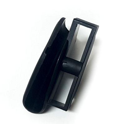 ND_středová část konstrukce plastová LEVÁ - černá