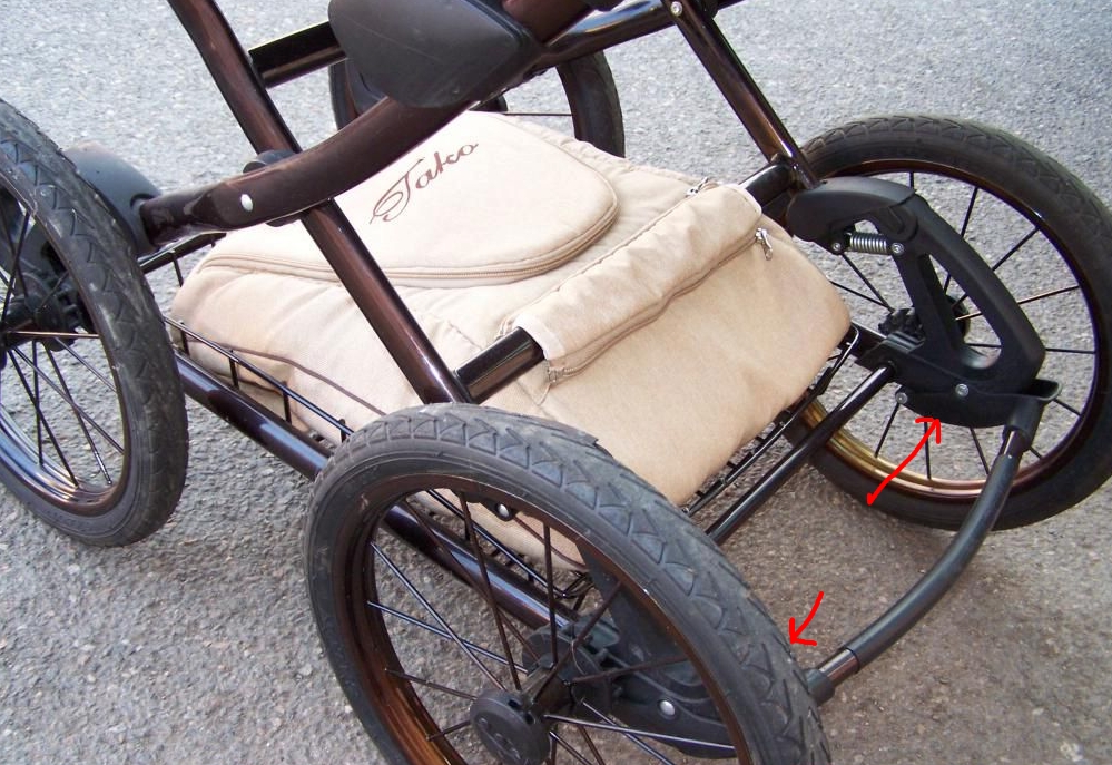 ND_brzdy kočárku Tako Ballila Acoustic Mulle - sada 2ks L+P