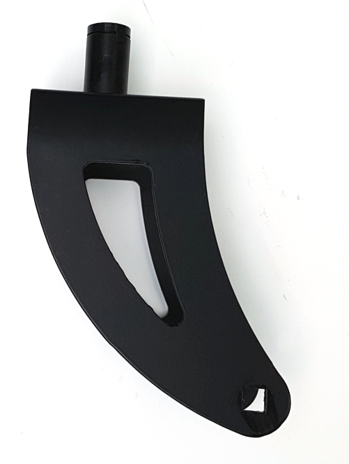 ND_závěs - vidlice na kolo kočárku X-lander XA - držák kovový s tlačítkem