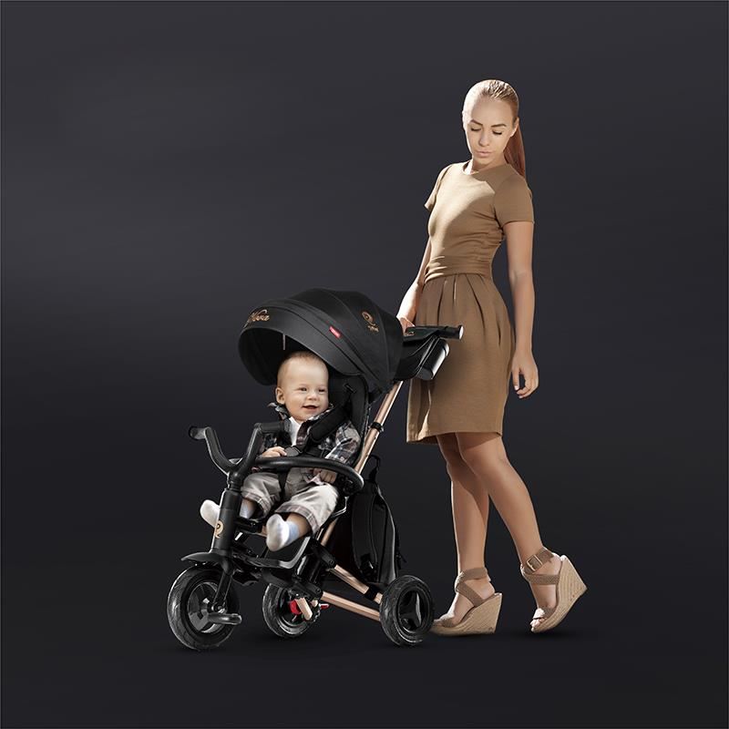 Ultraskládací tříkolka Qplay Nova Rubber Gold Limited Edition