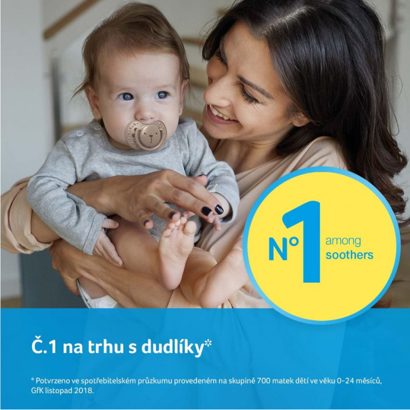 LOVI Dudlík silikonový dynamický HEY 3-6m 2ks 