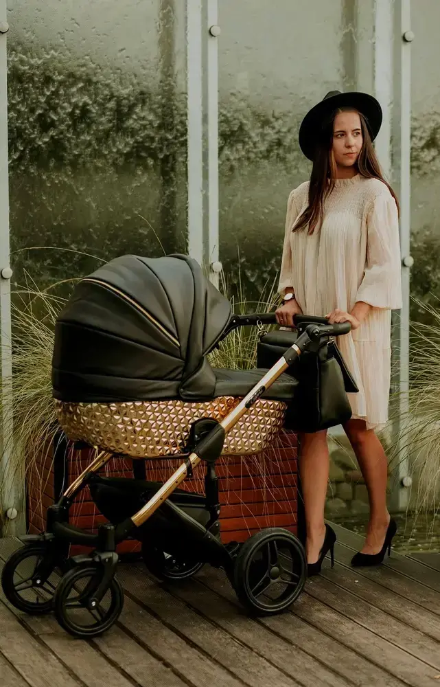 Kombinovaný kočárek EUFORIA PREMIUM EP-2 gold/black