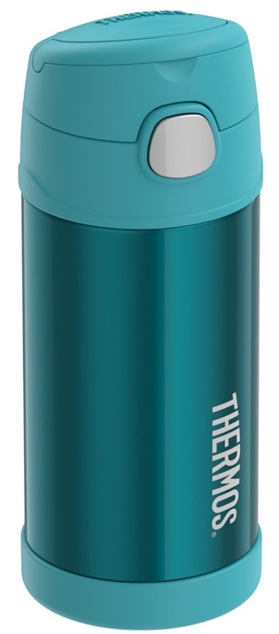 Dětská nerezová termoska THERMOS s brčkem tyrkysová