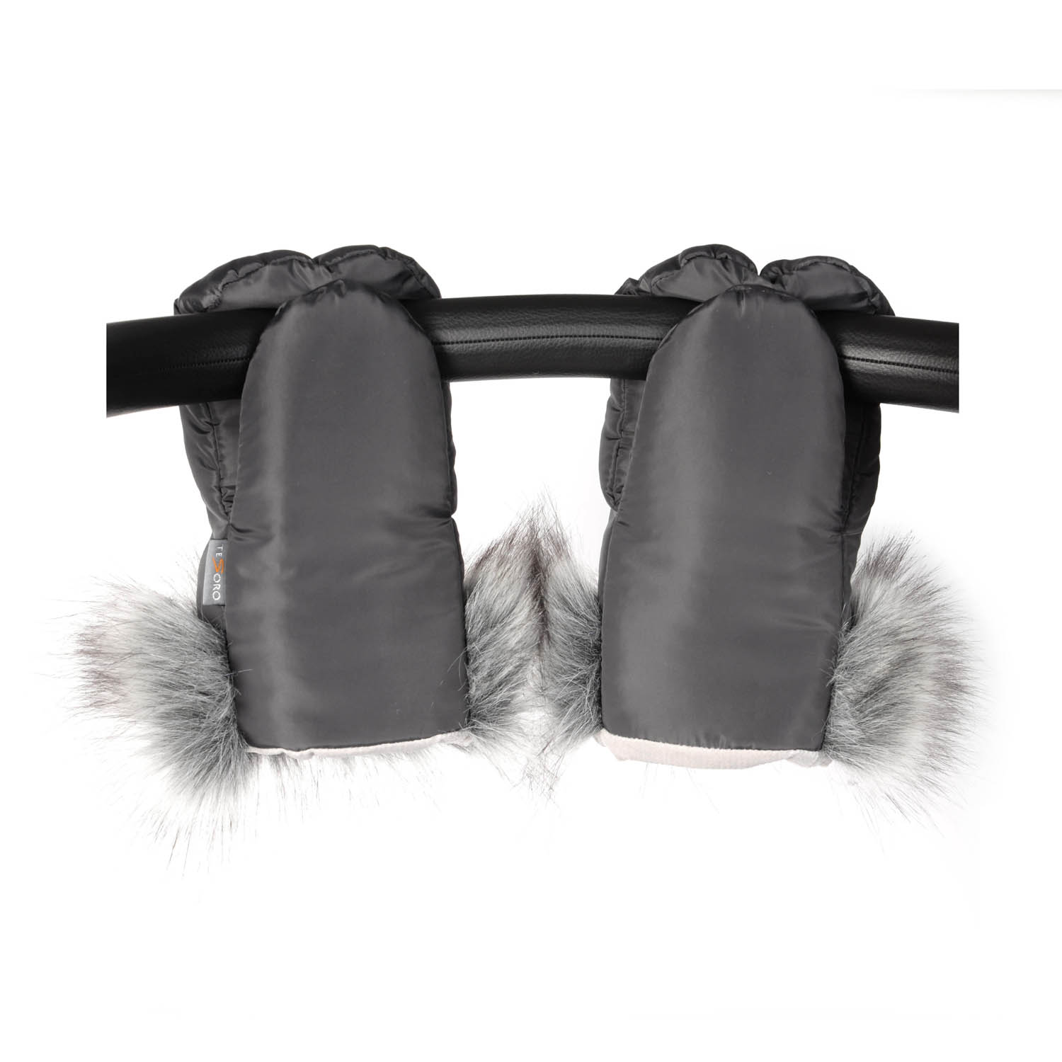 Zimní nepromokavé rukavice na kočárek FINGER -graphite