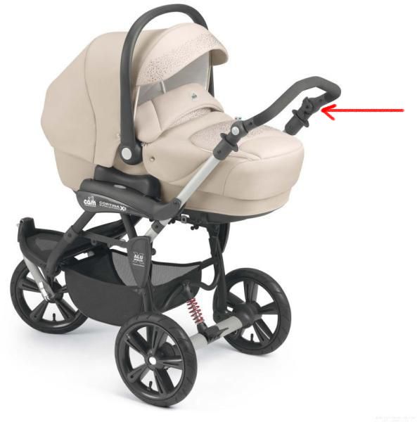 ND_kloubek na kočárek Cortina X3 -original - pravý s jišěním 